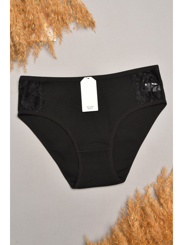 Труси жіночі однотонні чорного кольору 5965 207850C Труси жіночі однотонні чорного кольору 5965 207850C