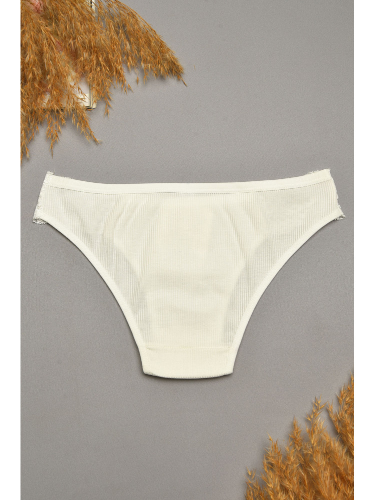 Труси жіночі білого кольору з гіпюровими вставками 40739-1 207851C Труси жіночі білого кольору з гіпюровими вставками 40739-1 207851C