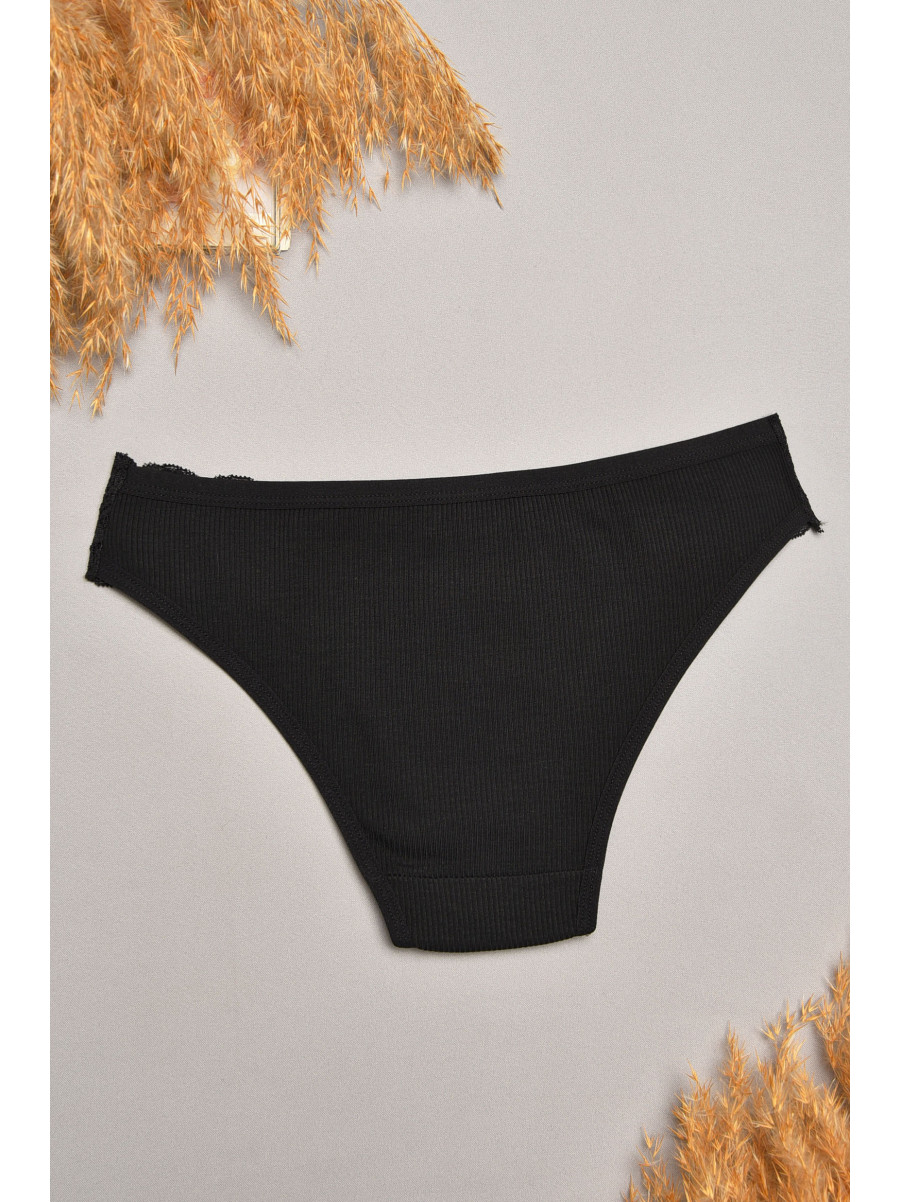 Труси жіночі чорного кольору з гіпюровими вставками 40739-1 207852C Труси жіночі чорного кольору з гіпюровими вставками 40739-1 207852C