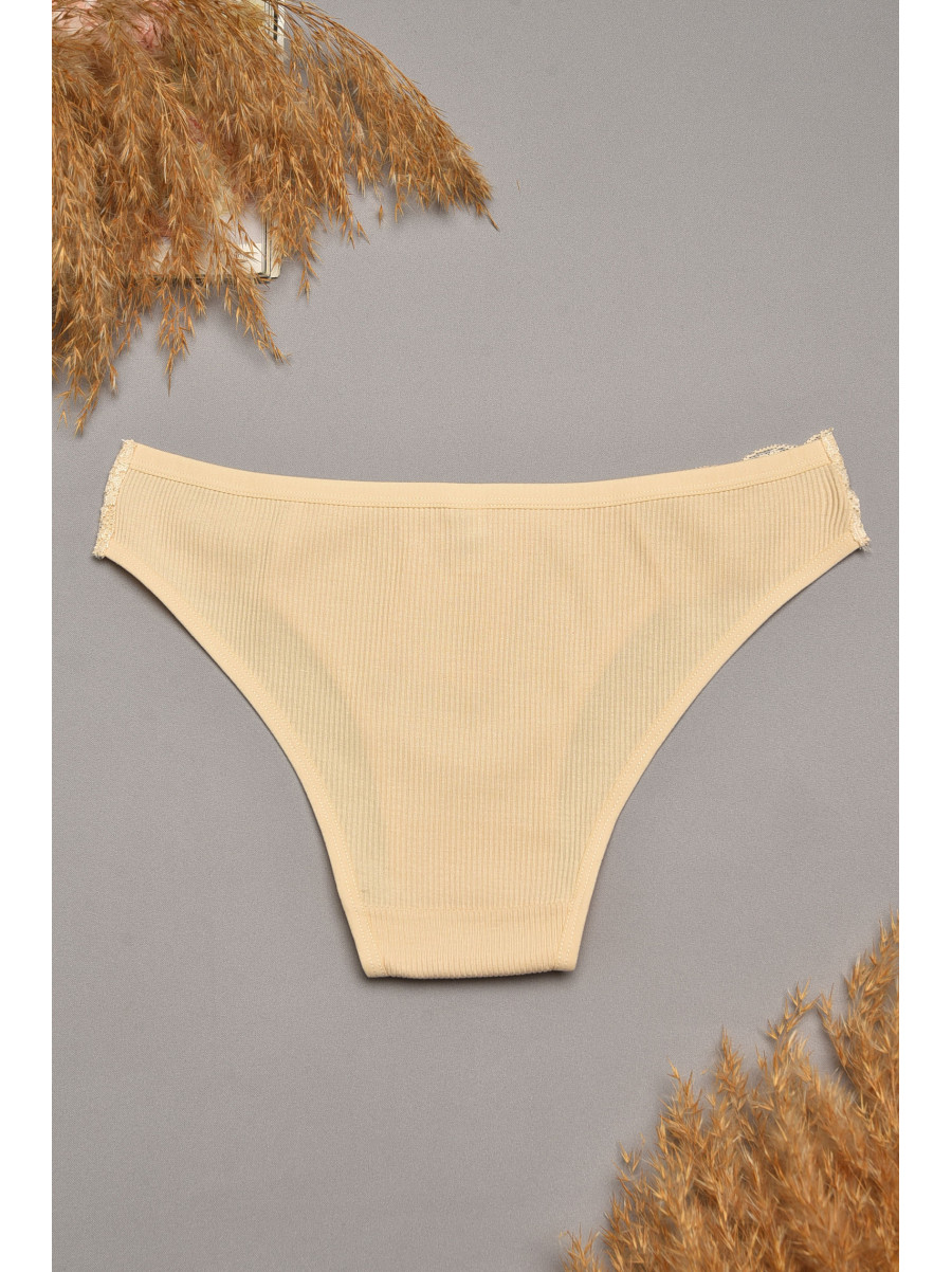 Труси жіночі бежевого кольору з гіпюровими вставками 40739-1 207853C Труси жіночі бежевого кольору з гіпюровими вставками 40739-1 207853C