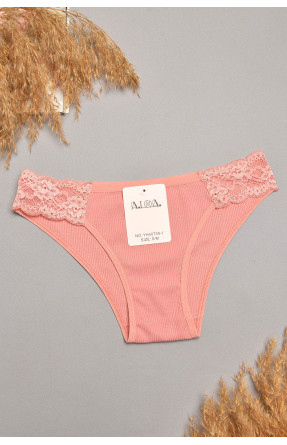 Труси жіночі темно-рожевого кольору з гіпюровими вставками 40739-1 207855C Труси жіночі темно-рожевого кольору з гіпюровими вставками 40739-1 207855C