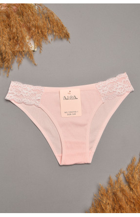 Труси жіночі світло-рожевого кольору з гіпюровими вставками 40739-1 207856C Труси жіночі світло-рожевого кольору з гіпюровими вставками 40739-1 207856C
