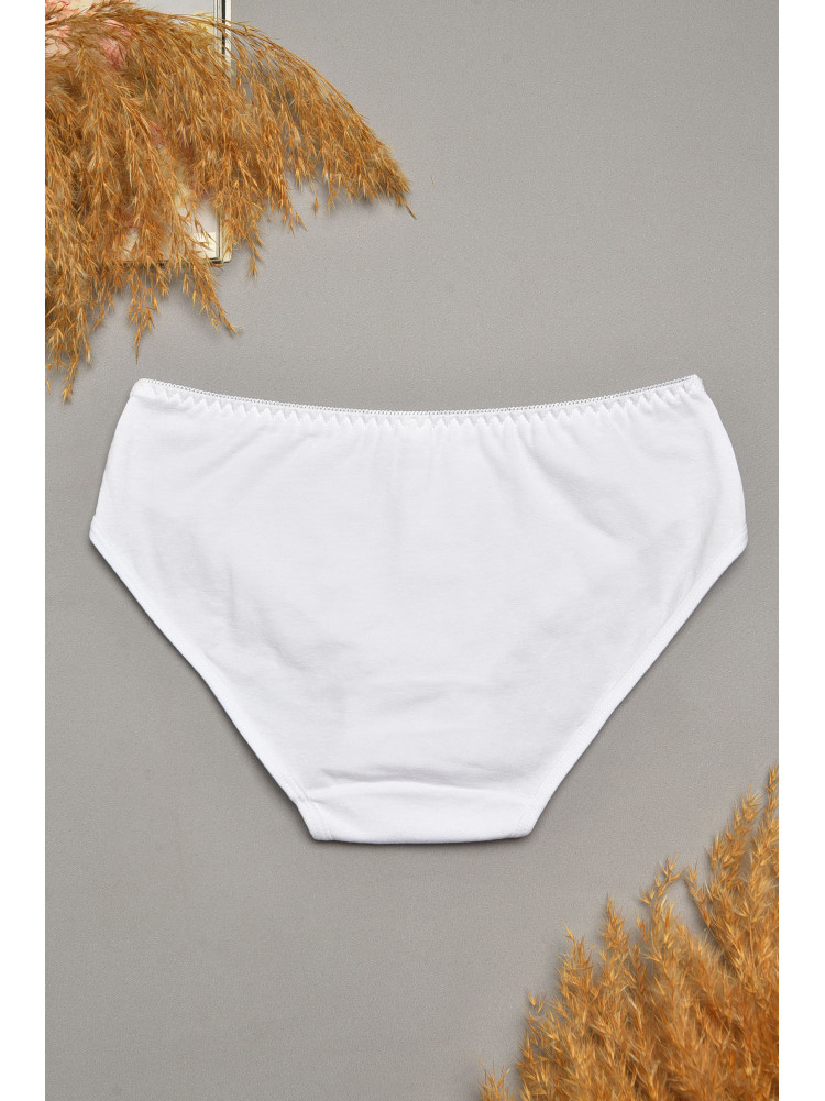 Труси жіночі білого кольору з гіпюровими вставками 8849 207857C