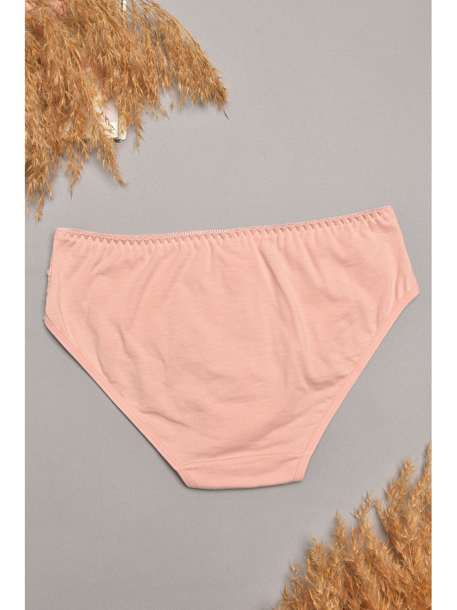 Труси жіночі пудрового кольору з гіпюровими вставками 8849 207858C