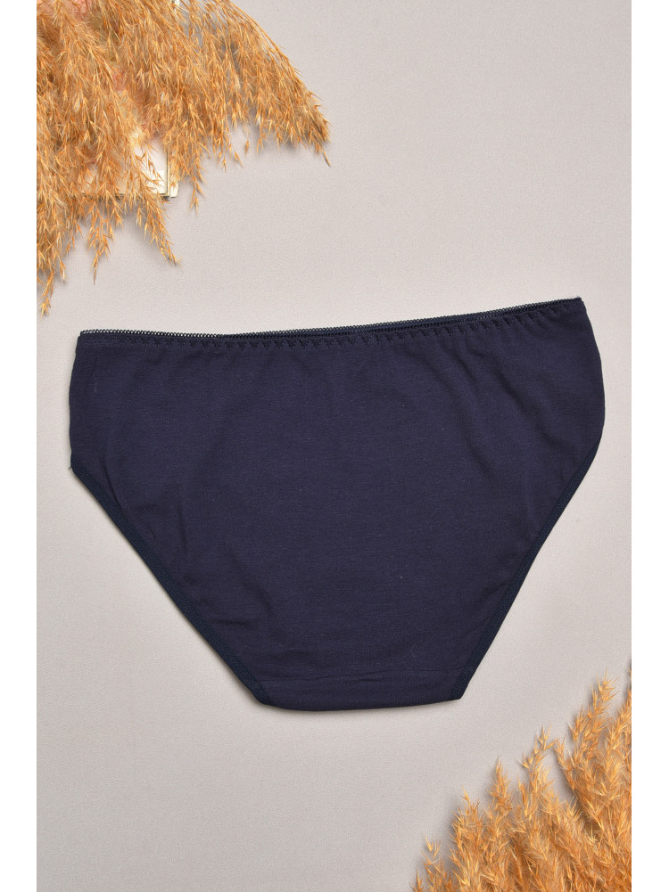 Труси жіночі темно-синього кольору з гіпюровими вставками 8849 207859C