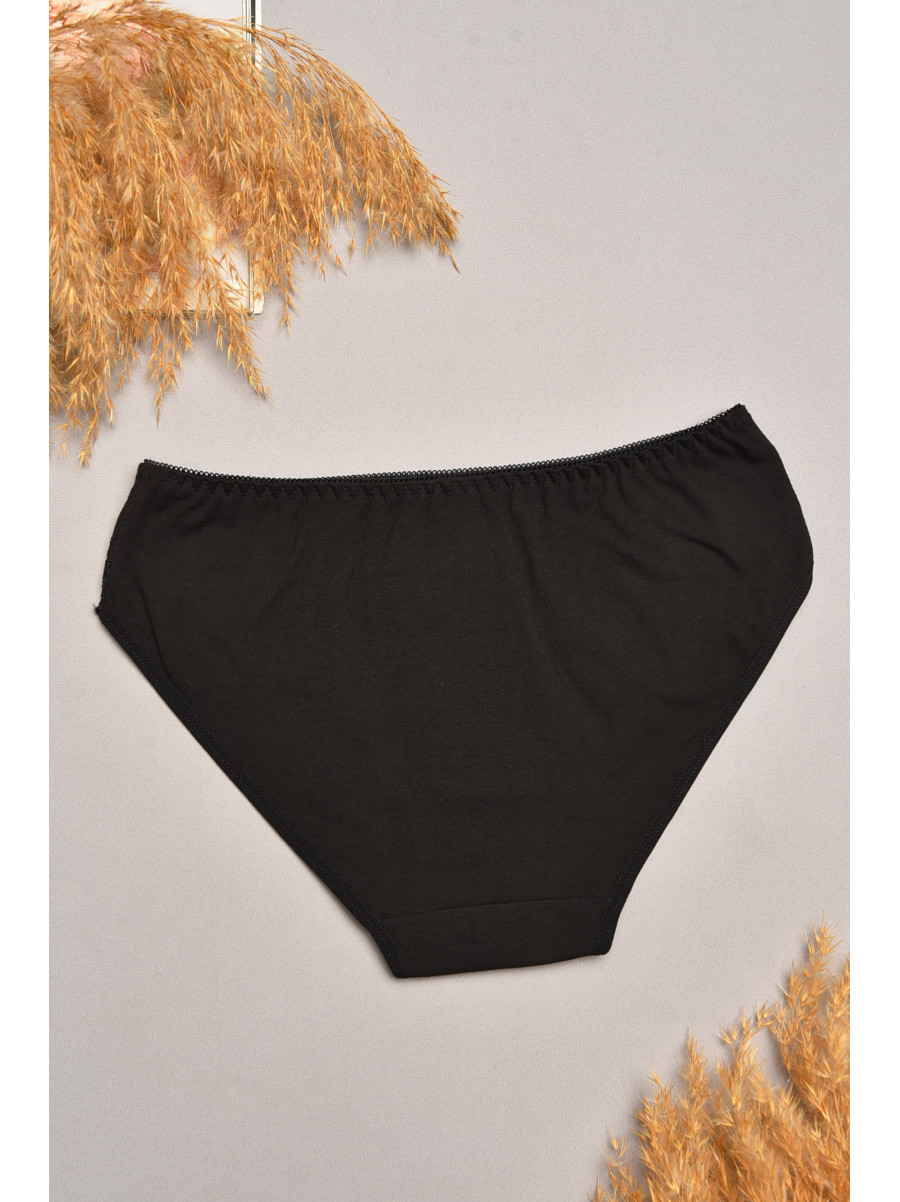 Труси жіночі чорного кольору з гіпюровими вставками 8849 207860C