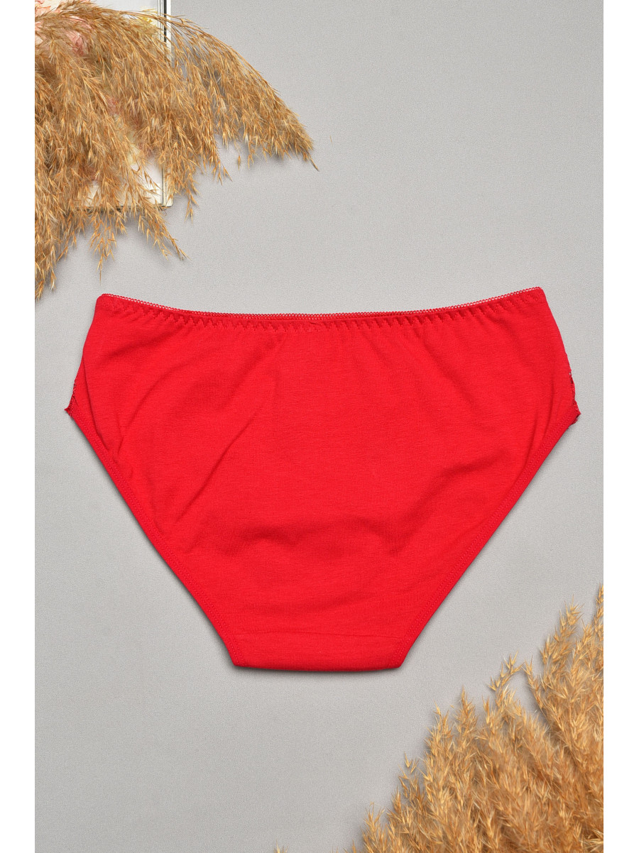 Труси жіночі бордового кольору з гіпюровими вставками 8849 207861C