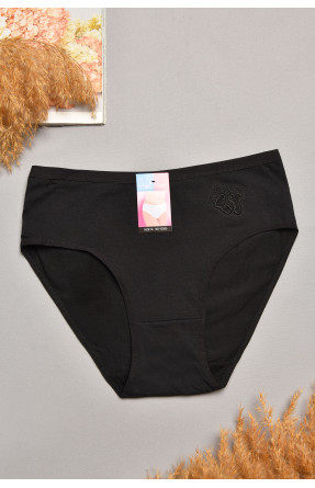 Трусы женские полубатальные чёрного цвета 003 207862C Трусы женские полубатальные чёрного цвета 003 207862C