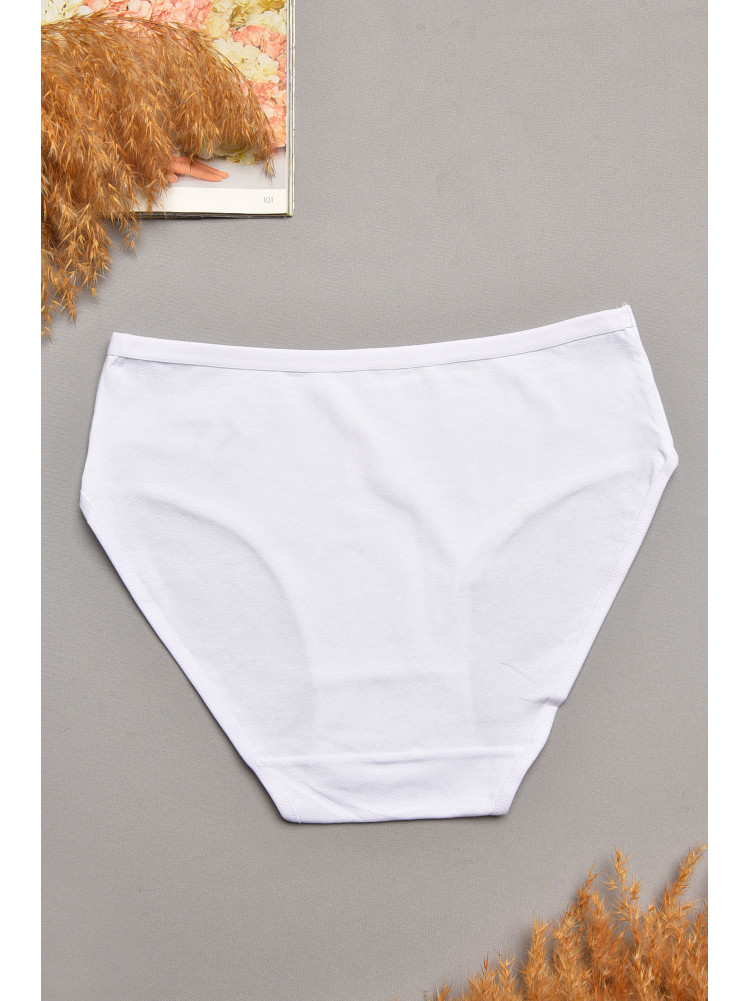 Трусы женские полубатальные белого цвета 003 207863C