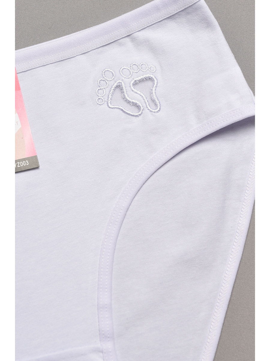 Трусы женские полубатальные белого цвета 003 207863C