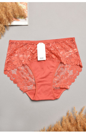 Трусы женские полубатальные терракотового цвета 6823 207865C Трусы женские полубатальные терракотового цвета 6823 207865C