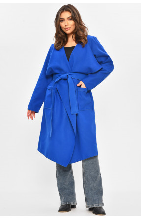 Кардиган-плащ жіночий однотонний синього кольору 8045 207866C Кардиган-плащ жіночий однотонний синього кольору 8045 207866C
