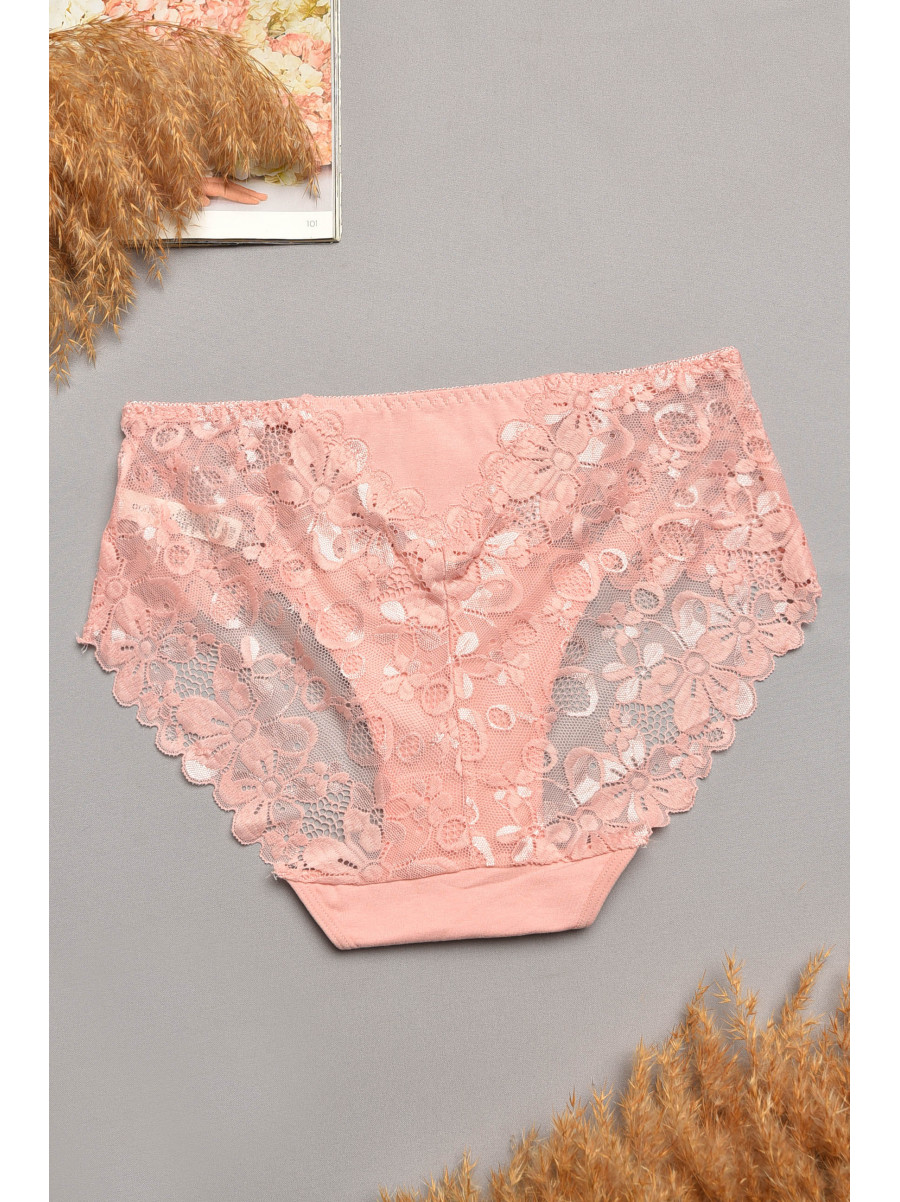 Трусы женские полубатальные розового цвета 6823 207870C