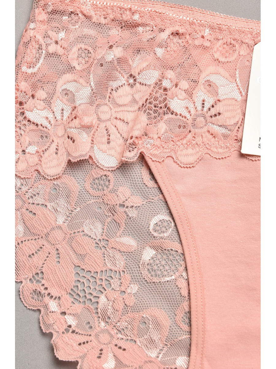Трусы женские полубатальные розового цвета 6823 207870C