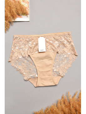 Труси жіночі напівбатальні бежевого кольору 6823 207871C