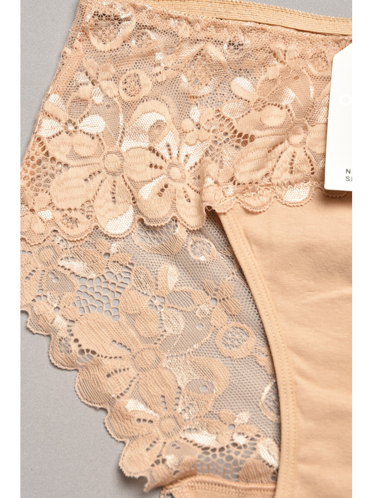 Трусы женские полубатальные бежевого цвета 6823 207871C