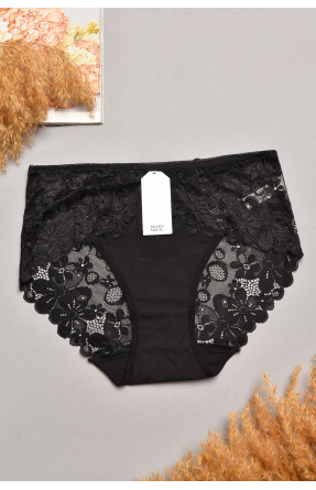 Трусы женские полубатальные черного цвета 6823 207872C Трусы женские полубатальные черного цвета 6823 207872C