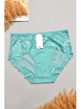 Труси жіночі напівбатальні зеленого кольору 6823 207873C