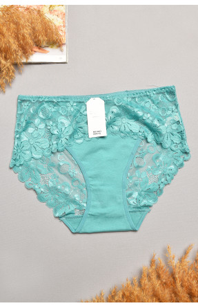 Трусы женские полубатальные зеленого цвета 6823 207873C Трусы женские полубатальные зеленого цвета 6823 207873C
