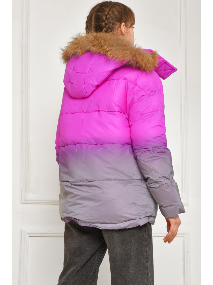 Куртка підліткова для дівчинки єврозима бузкового кольору 99097 207874C