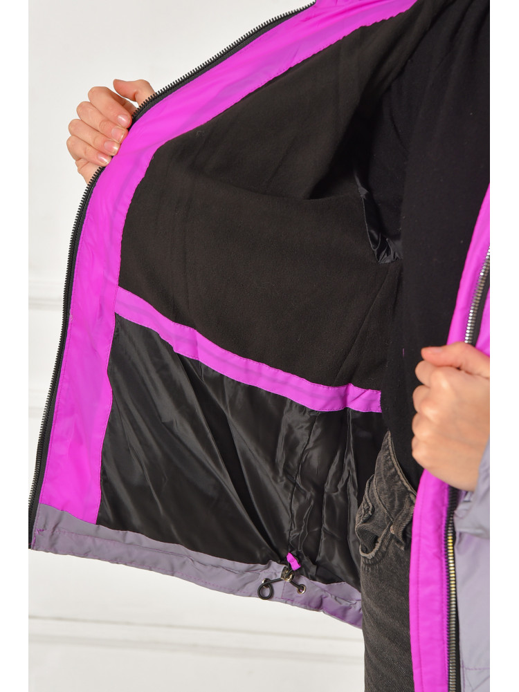 Куртка підліткова для дівчинки єврозима бузкового кольору 99097 207874C