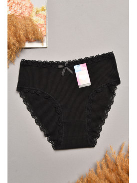 Труси жіночі напівбатальні чорного кольору 60128 207875C