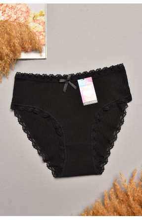 Трусы женские полубатальные чёрного цвета 60128 207875C Трусы женские полубатальные чёрного цвета 60128 207875C