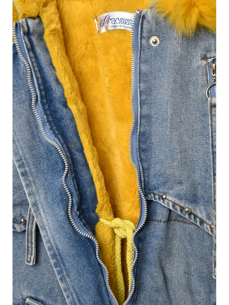 Куртка підліткова для дівчинки демісезонна синього кольору. 1-09 207878C