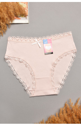Трусы женские полубатальные пудрового цвета 60128 207880C