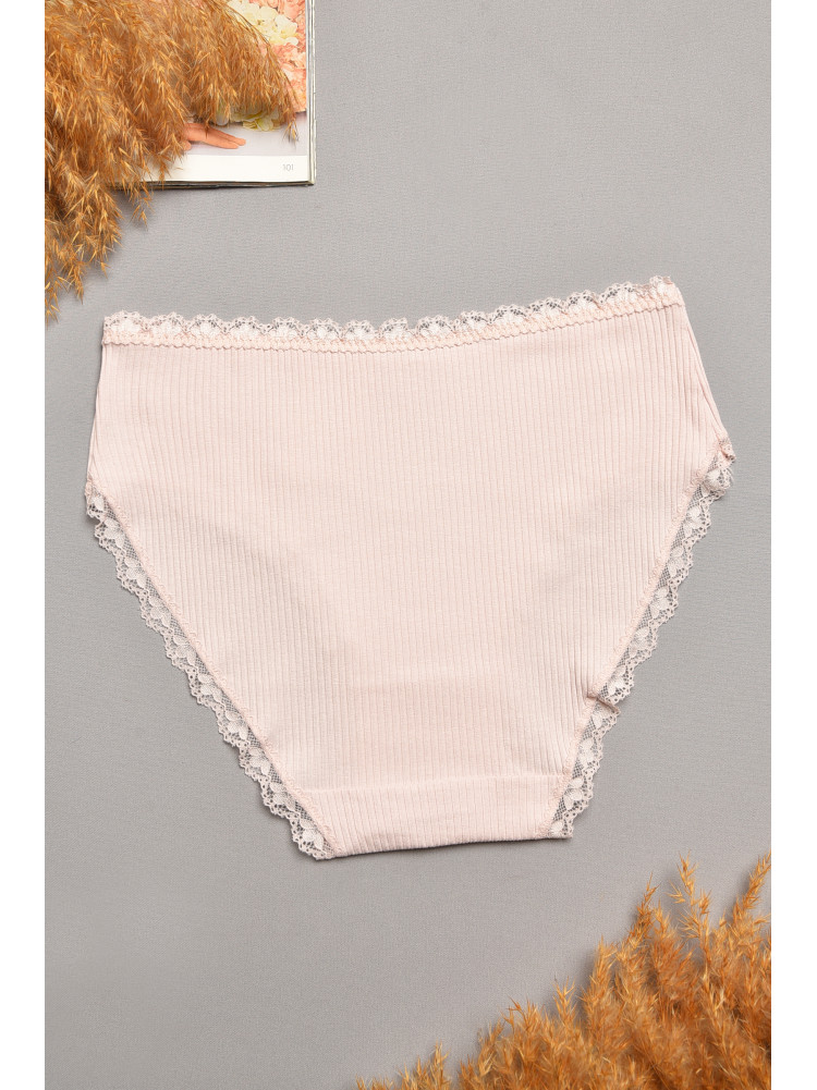 Трусы женские полубатальные пудрового цвета 60128 207880C