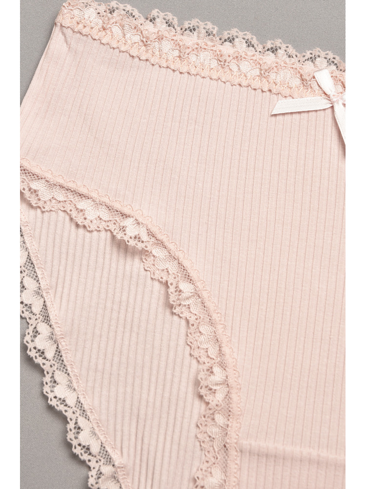 Трусы женские полубатальные пудрового цвета 60128 207880C