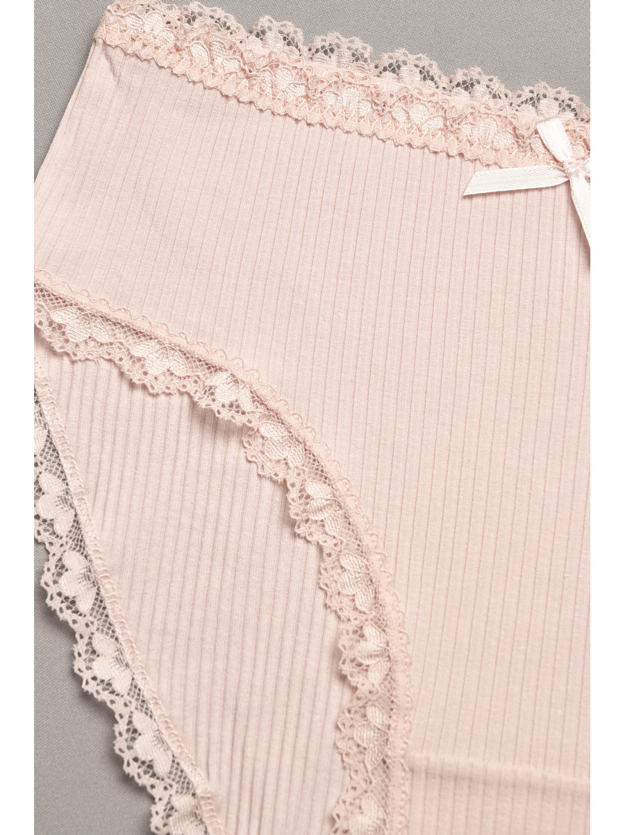 Трусы женские полубатальные пудрового цвета 60128 207880C