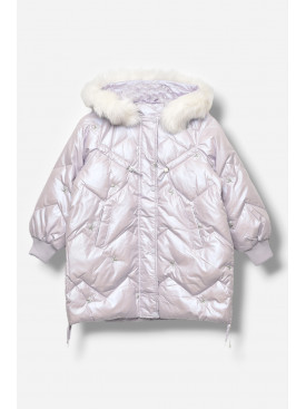 Куртка дитяча для дівчинки демісезонна бузкового кольору 9318 207881C Куртка дитяча для дівчинки демісезонна бузкового кольору 9318 207881C