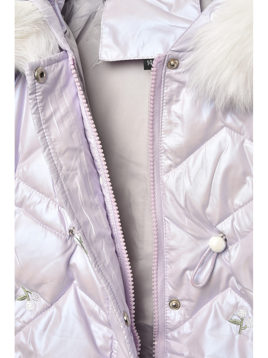 Куртка дитяча для дівчинки демісезонна бузкового кольору 9318 207881C