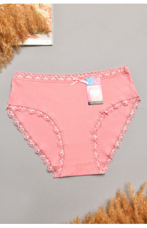 Трусы женские полубатальные розового цвета 60128 207883C