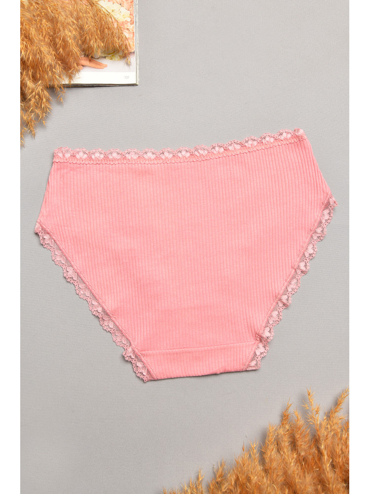 Трусы женские полубатальные розового цвета 60128 207883C