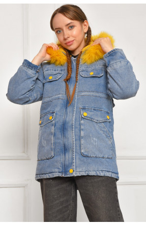 Куртка підліткова для дівчинки демісезонна синього кольору. 1-08 207885C