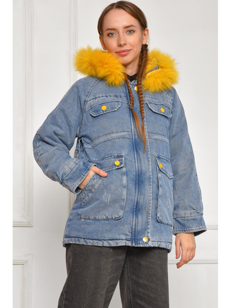 Куртка підліткова для дівчинки демісезонна синього кольору. 1-08 207885C