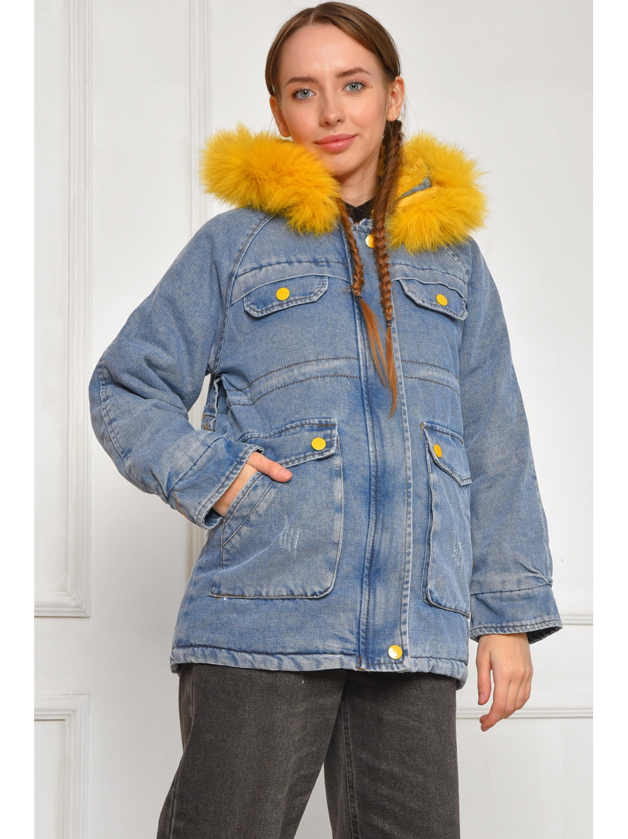 Куртка підліткова для дівчинки демісезонна синього кольору. 1-08 207885C