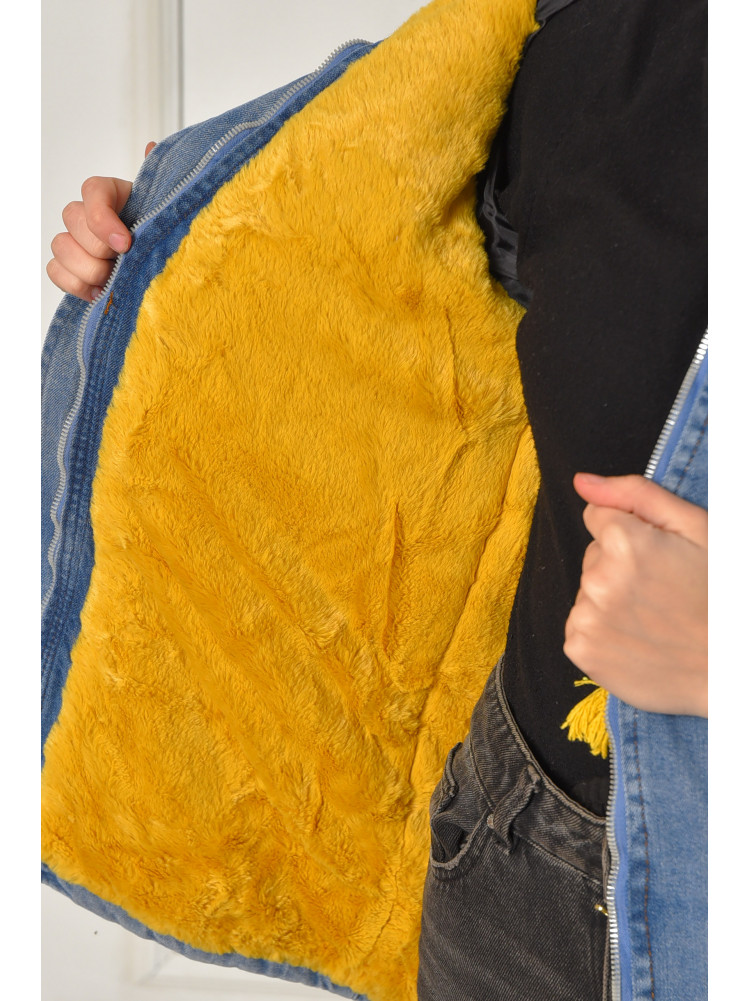 Куртка підліткова для дівчинки демісезонна синього кольору. 1-08 207885C