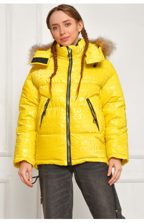 Куртка підліткова для дівчинки єврозима жовтого кольору 99103 207891C