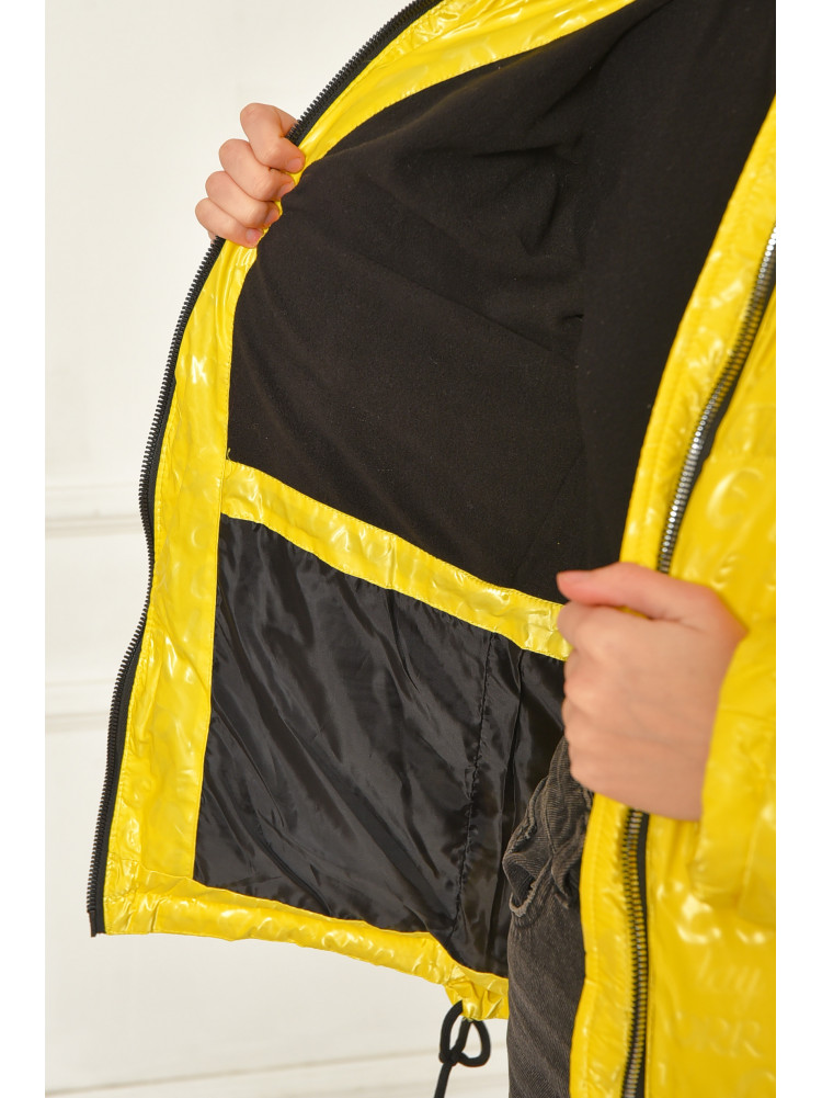 Куртка підліткова для дівчинки єврозима жовтого кольору 99103 207891C