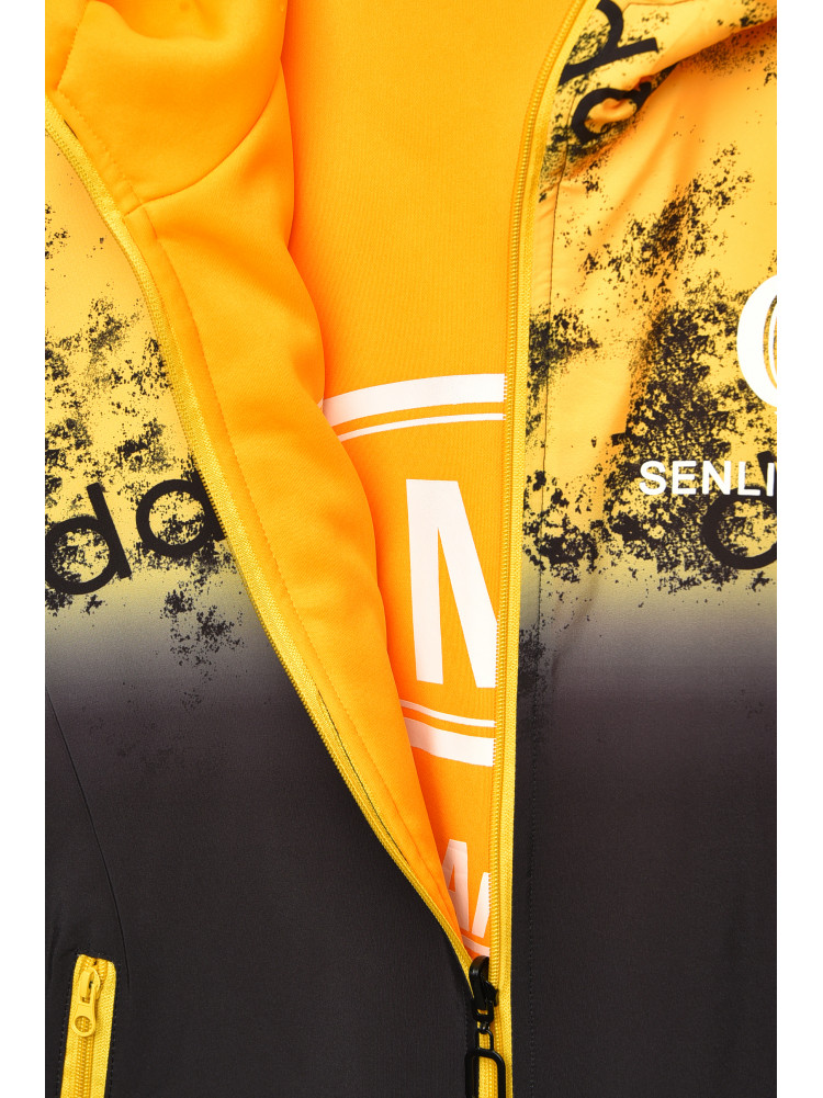 Куртка для хлопчика демісезонна чорного кольору з принтом 21А-29 207894C