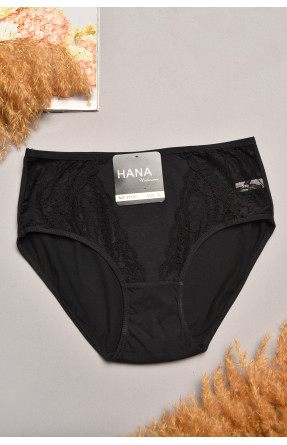 Трусы женские полубатальные черного цвета 79160 207895C