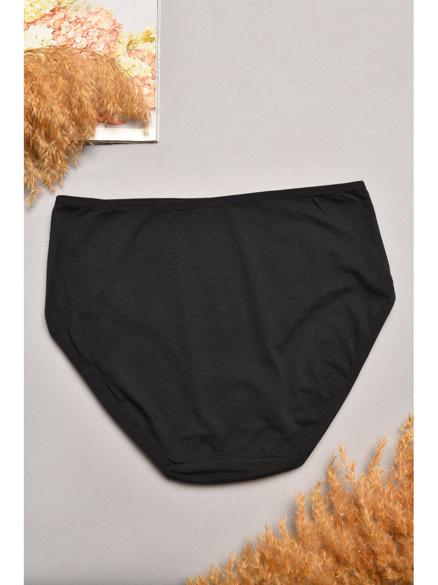 Трусы женские полубатальные черного цвета 79160 207895C