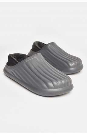 Калоші чоловічі на хутрі сірого кольору М8003 207897C Калоші чоловічі на хутрі сірого кольору М8003 207897C