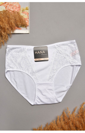 Трусы женские полубатальные белого цвета 79160 207898C