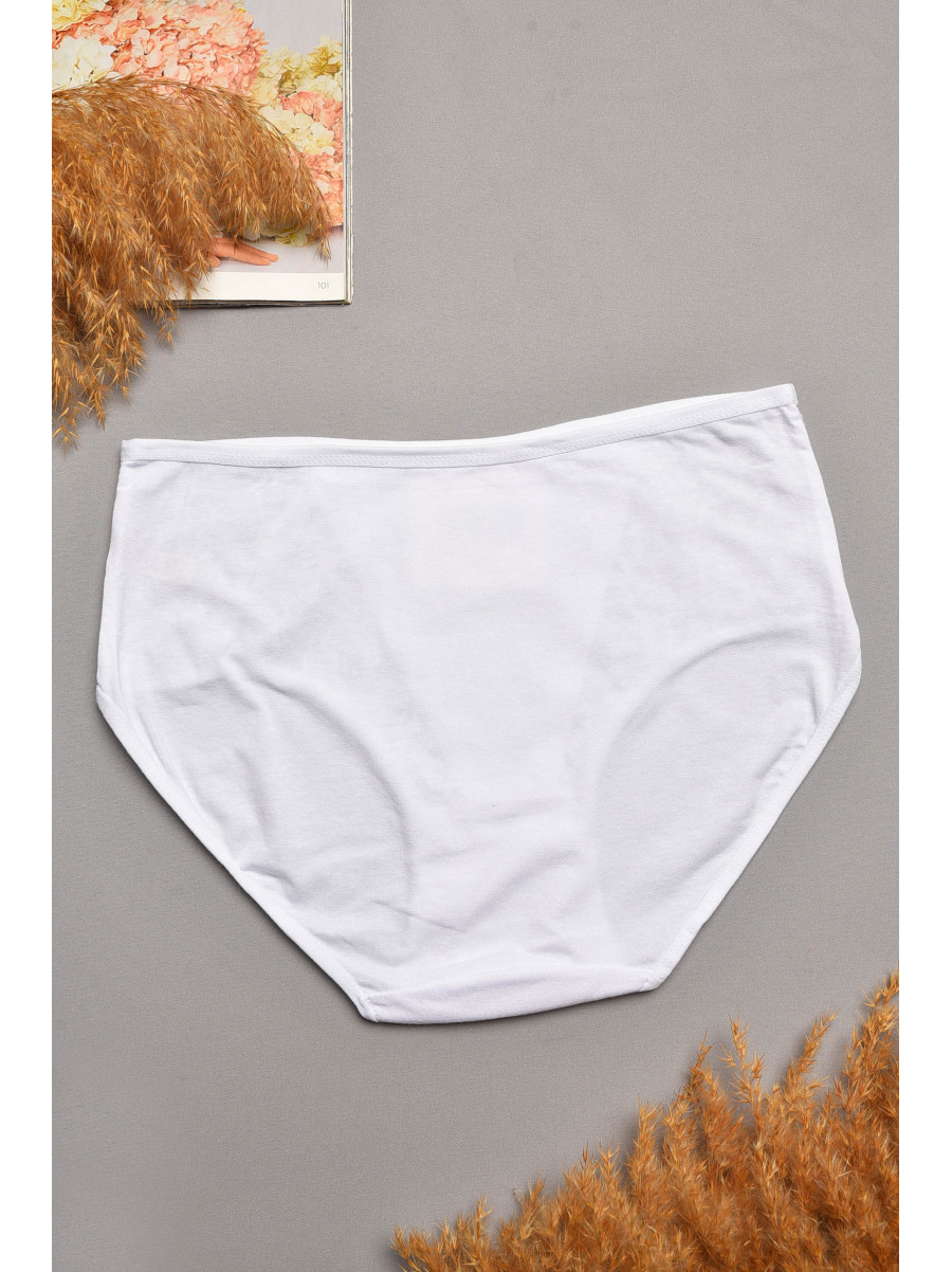 Трусы женские полубатальные белого цвета 79160 207898C