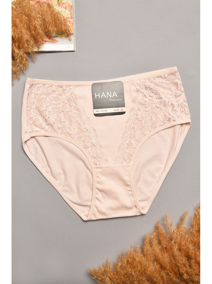 Трусы женские полубатальные светло-розового цвета 79160 207899C
