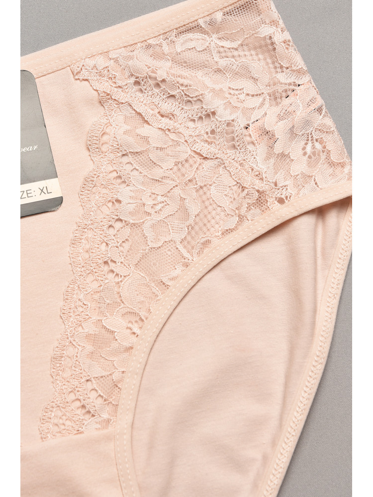 Трусы женские полубатальные светло-розового цвета 79160 207899C